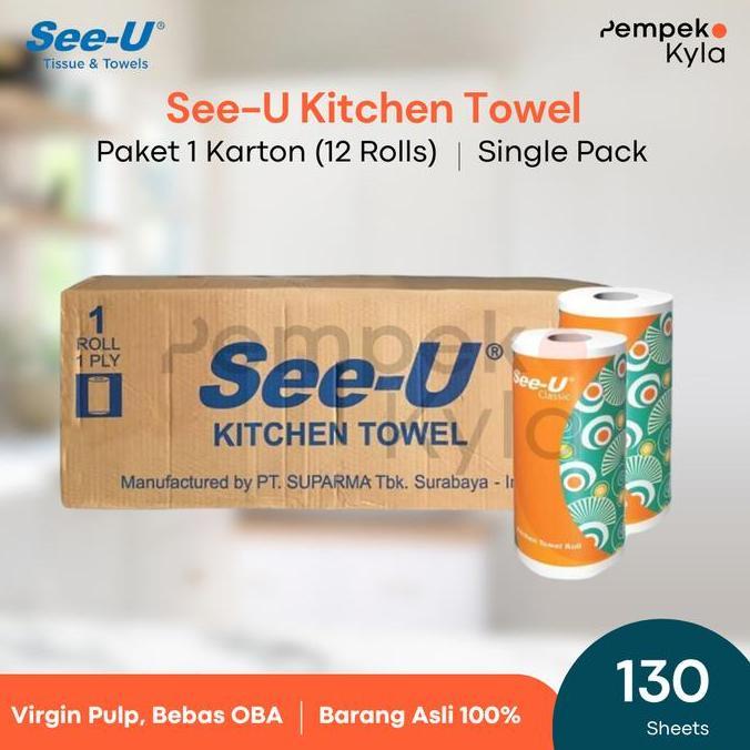 SAHAJA_BENI - SEE U KITCHEN TOWEL TISSUE SINGLE PACK/SEE U KITCHEN TOWEL KARTON 12PC