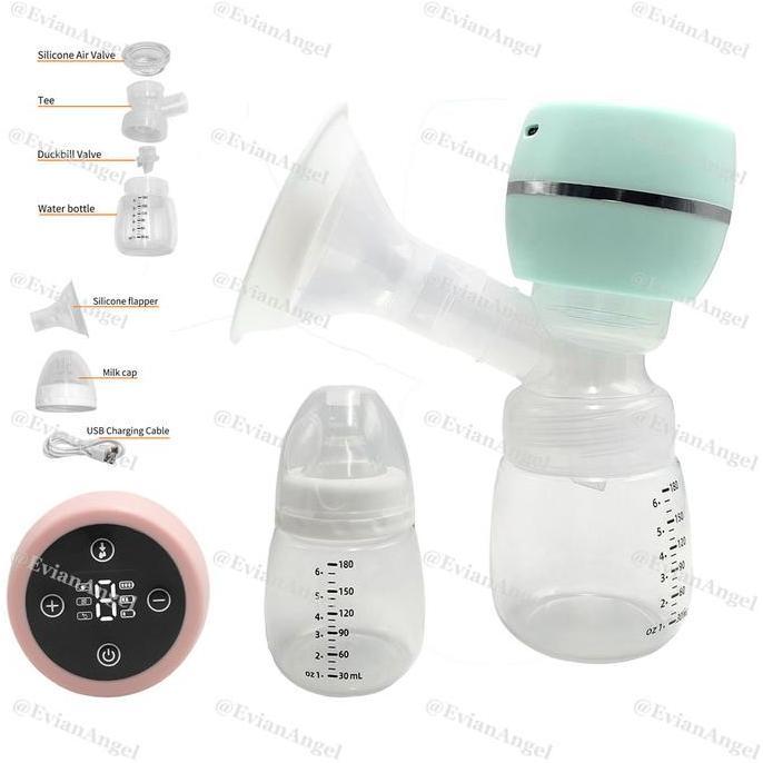 EVIANANGEL EB15 Pompa Payudara Tanpa Kabel Listrik Sepenuhnya Otomatis Pompa Payudara Portabel Hisap