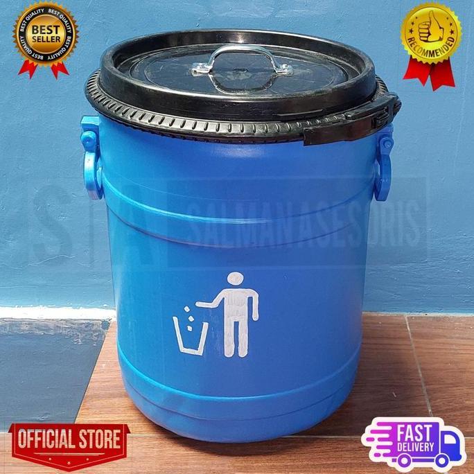 Clapix- Drum Tong Tempat Sampah Plastik 30 Liter