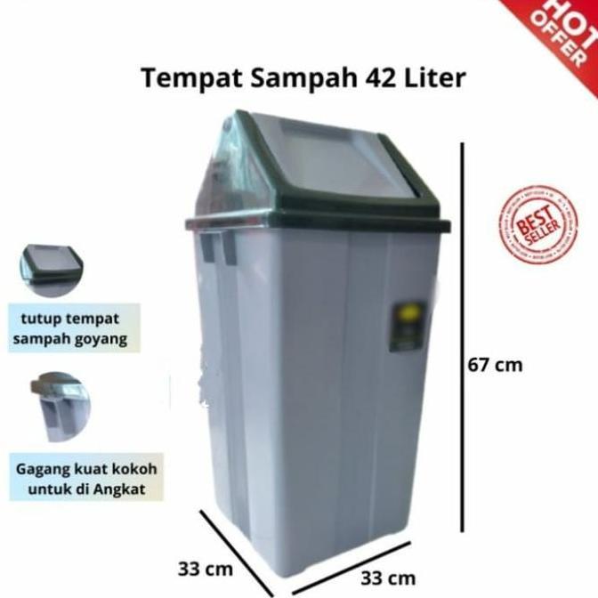 Clapix- Tempat Sampah 42 Liter/Tempat Sampah 42 L/Tempat Sampah Besar