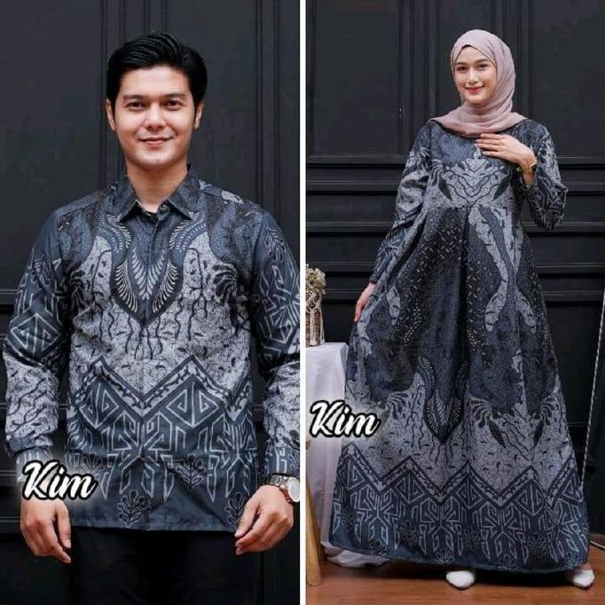 Baju Lebaran Couple Gamis Couple Suami Istri Sarimbit Lebaran 2026