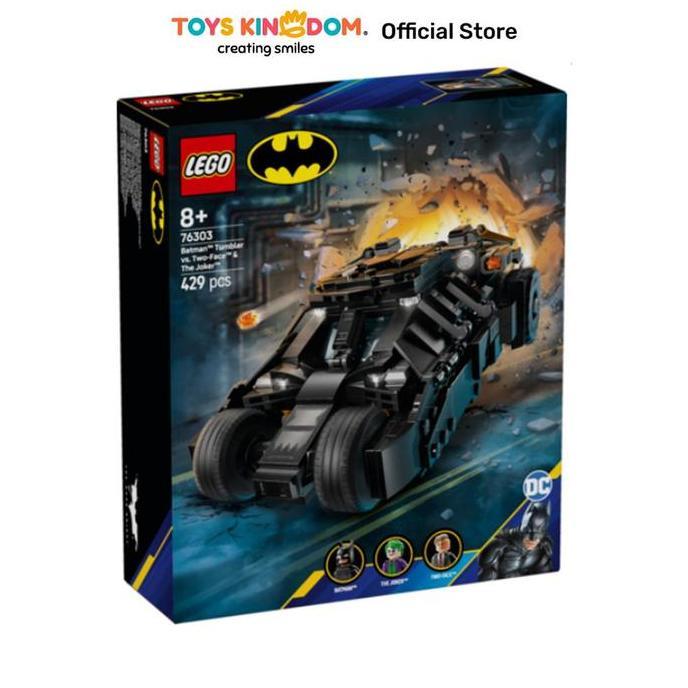LEGO BATMAN TUMBLER VS TWO-FACE & THE JOKER SET 429 PCS 76303 - HITAM