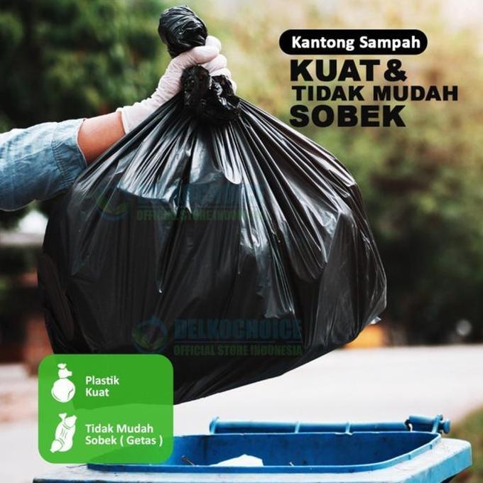 Clapix- Plastik Sampah Hitam 90X120Cm Jumbo Anti Bocor