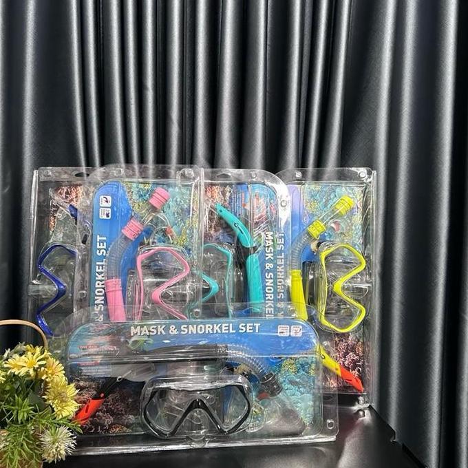 Butik Salisa Mask & Snorkeling Set by Chowfish I Alat Renang Selam Snorkeling I Snorkeling Set Mask