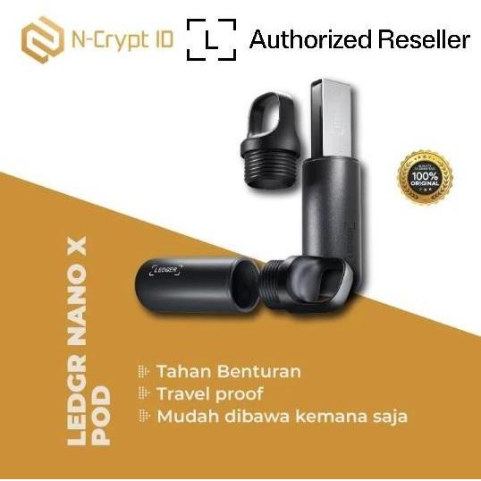 TERMURAH - Ledger Nano X Pod aksesoris penyimpanan hardware wallet