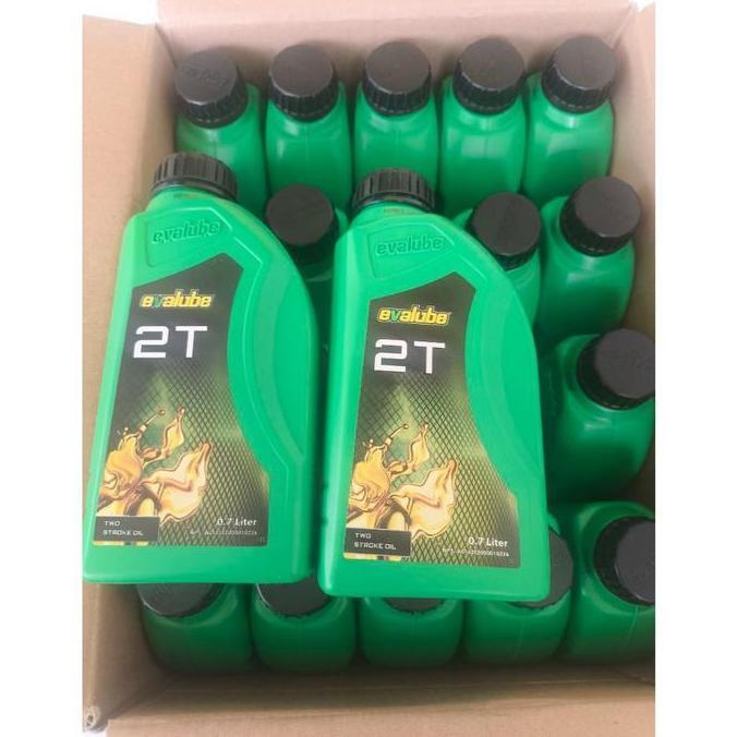 Oli Samping Evalube Hijau 2T / Tb Evalube 2T / Tb 700Ml Perdust Isi 20 Botol..