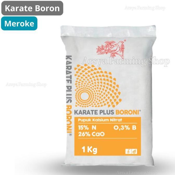 Ground- Meroke Karate Plus Boroni 1 Kg Pupuk Kalsium Nitrat Untuk Bahan Baku Ab Mix Hidroponik