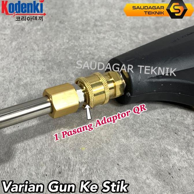 Adaptor Quick Release Khusus Gun Jet Cleaner Kodenki Kdk-8100 Kdk-8120 Variable Nepel Sambungan Gun 