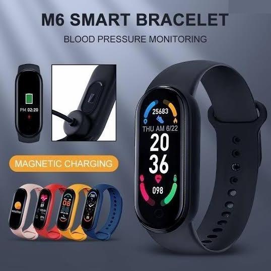 Thebest- SMARTWATCH M6 SMARTBAND LIKE MI BAND 2022 ANTI AIR SMART BAND ORIGINAL