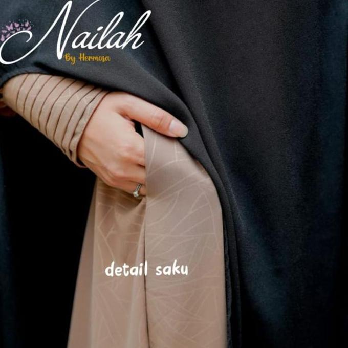 Promo [Gamis Hermosa] Gamis Embos Hermosa Motif Abstrak Warna Mocca Bahan Yoris Caltri-Gamis Warna C