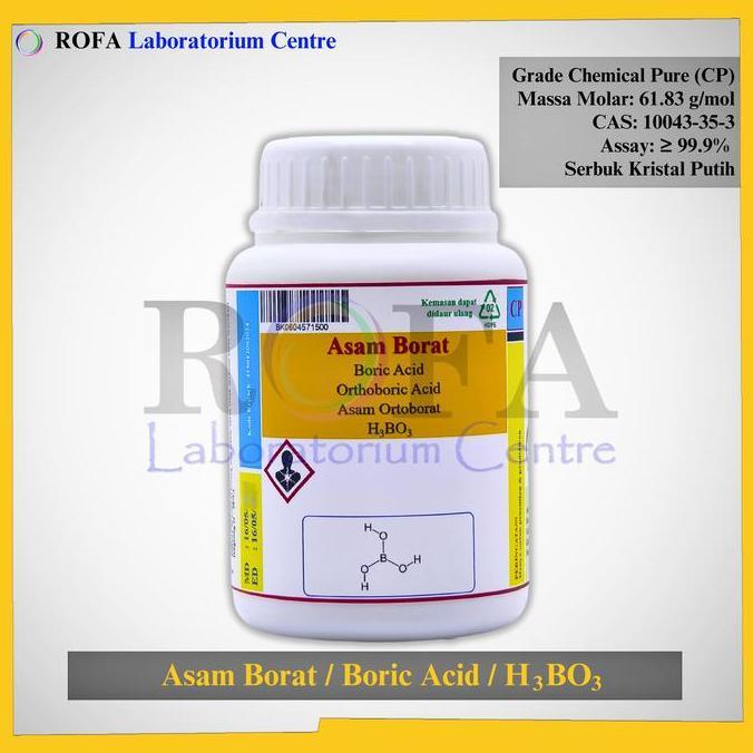 TERMURAH - Asam Borat / Boric Acid / Orthoboric Acid / H3BO3 CP 500 Gram
