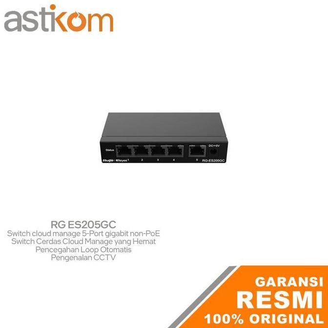 Ruijie Reyee RG ES205GC 5-Port Gigabit Cloud Managed Switch