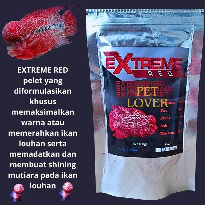Fishbou- Pelet Louhan Extreme Red Memerahkan Warna Dan Mutiara Lohan
