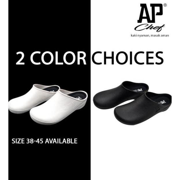 (BEST SELLER) AP Chef Sepatu Pria Wanita - Ukuran 38-45 - AP Boots Anti Slip & Tahan Lama - Material