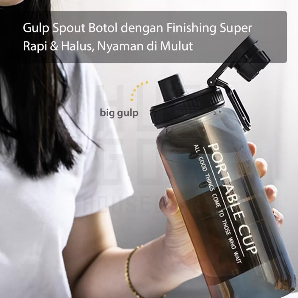 Botol Portable Cup 1000Ml Botol Plastik Portable Cup 1L Botol Minum 1 Liter Botol Portable Botol Min