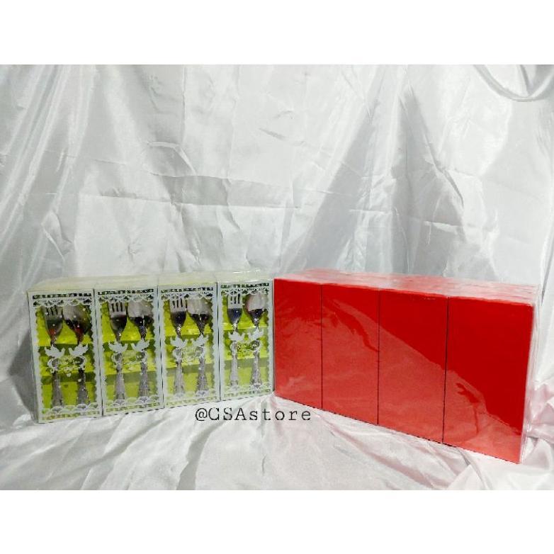 Sendok Garpu Kemas Box Souvenir / Sendok Garpu Set / Souvenir / Sendok / Kemas Box Min 16Pcs Trend