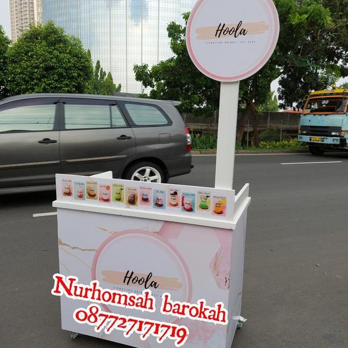 Terlaris Gerobak Jati Belanda /Booth Jati Belanda/Booth Murah