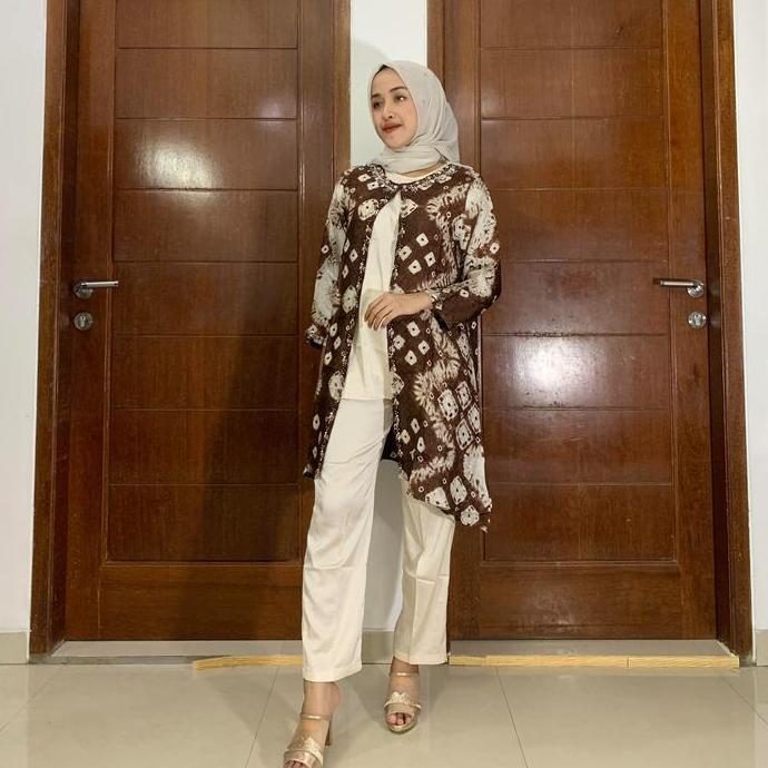 Promo Set Celana Inner | Batik Viscose Jumputan (Ayana) Celana Payet Wanita