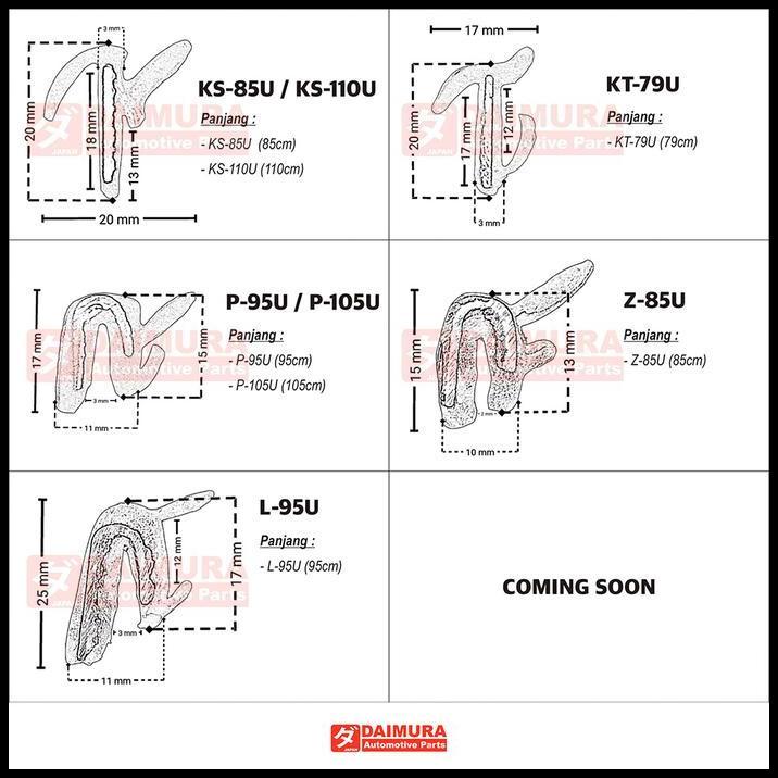 TERBARU KARET LIST LIS PELIPIT KACA PINTU SAMPING MOBIL PICKUP BOX TRUCK KARET WEATHER STRIP PELIPIT