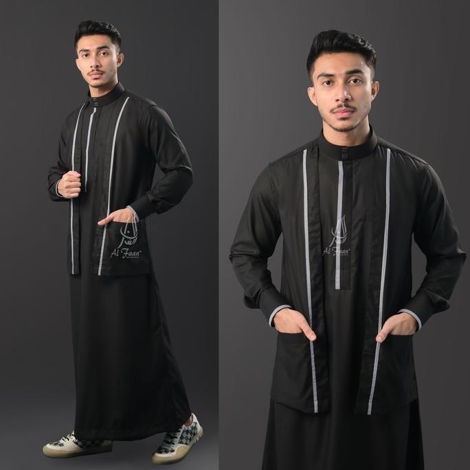 Jubah Slimfit ALAWI Jubah pria Gamis Pria  jubah gamis pria muslim jubbah thobe busana muslim kurta 