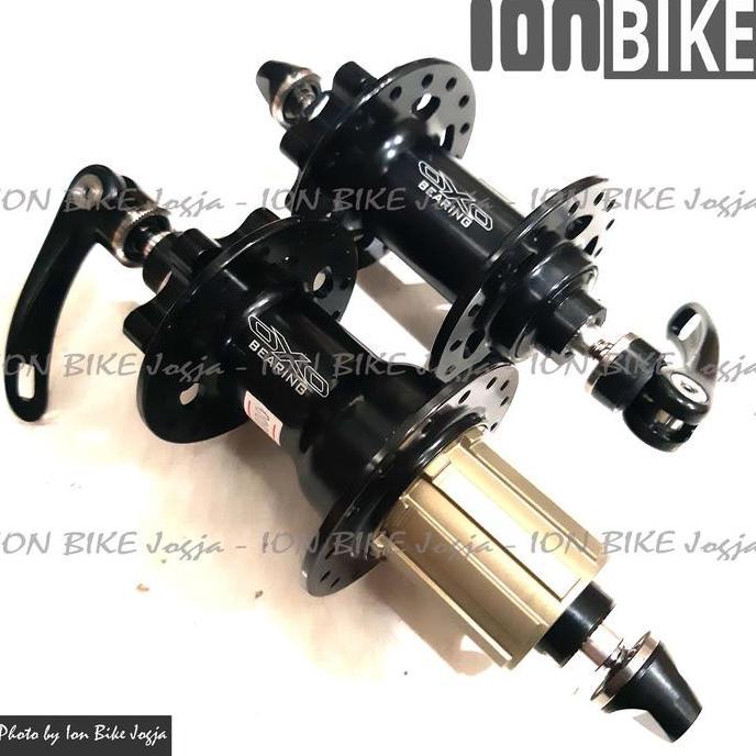 Hub Freehub Oxo Pro 32 Hole Black Sepeda Mtb 4 Bearing Jangkrik 32H