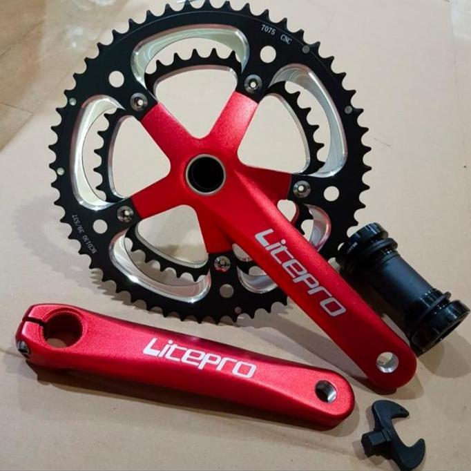Crank Set Double Chainring Litepro Double 53/39T Arm 170Mm