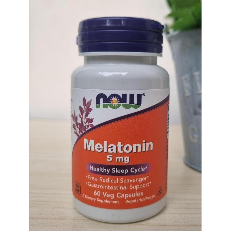 NOW Foods Melatonin 5mg 60capsule Sleep Aid
