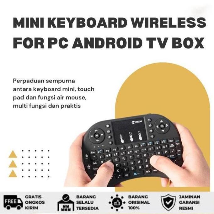 Hasan_Akei7 - Tripsky Keyboard Nirkabel Mini Remote Control Tv Inframerah Untuk Tripsky Android Tv B