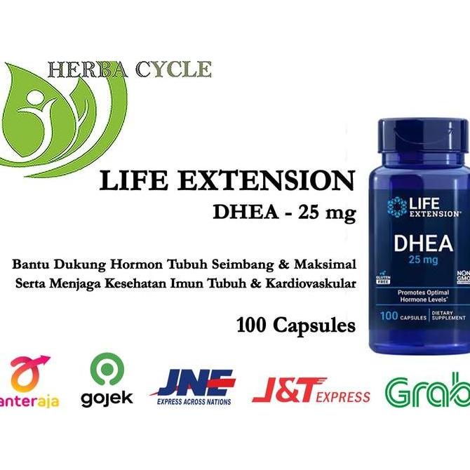 Life Extension DHEA 25 mg Dehydroepiandrosterone 100 capsules ORI USA