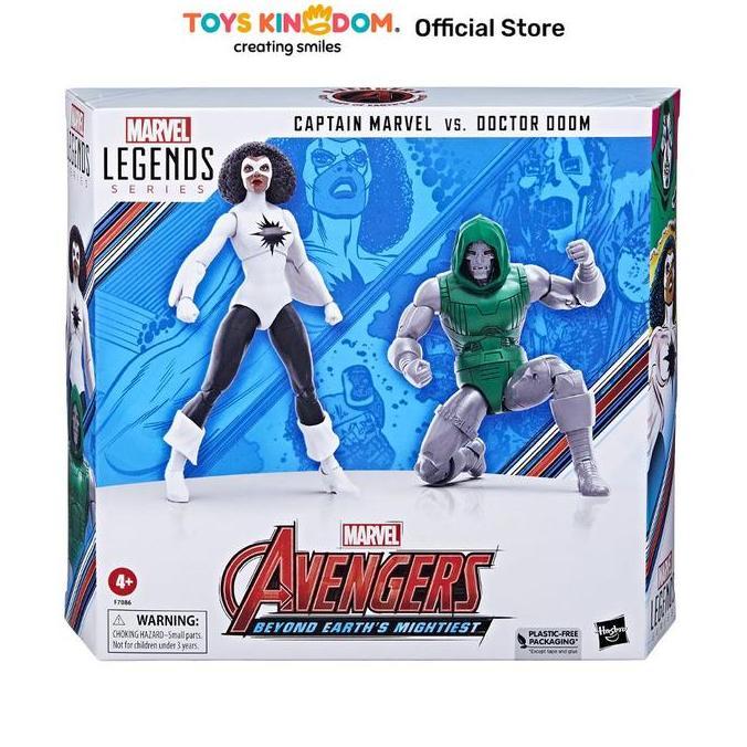 MARVEL SET ACTION FIGURE LEGENDS CAPTAIN MARVEL & DR DOOM