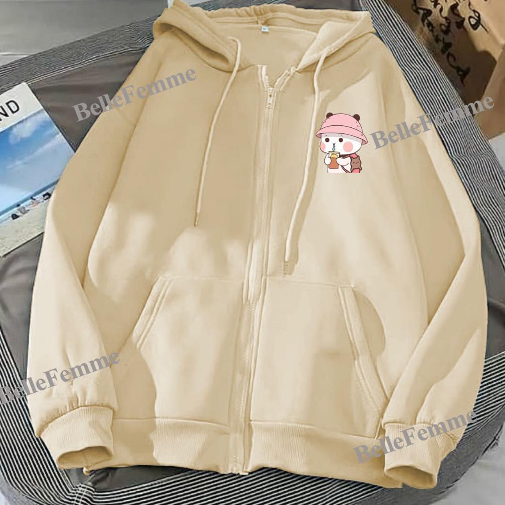 PREMIUM JACKET ZIPPER RESLETING L XL XXL XXXL XXXXL HOODIE WANITA PENTOL BOBA CUTE JACKET COUPLE BER