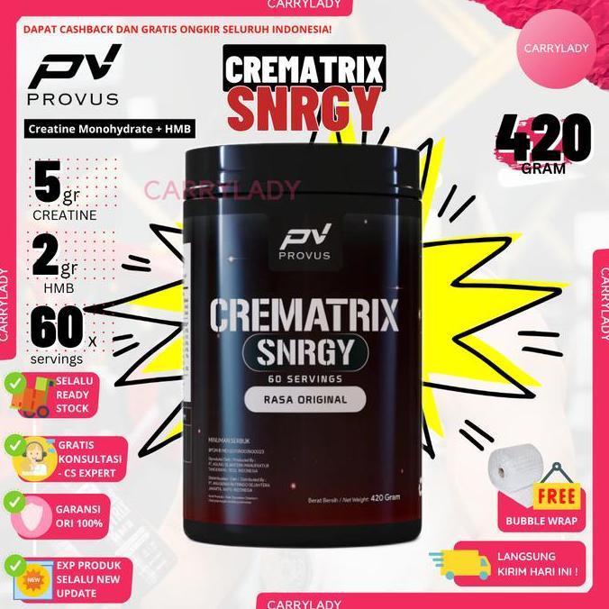 Provus Creatine Matrix HMB 420 gram 60 serving Creatin Monohydrate Cre Kreatin Suplemen Gym Fitness