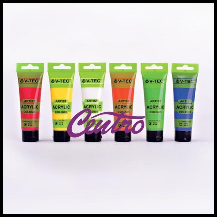 V-Tec Vtec Acrylic Tube 250Ml Cat Akrilik 250 Ml Permanent Tahan Air Good Quality