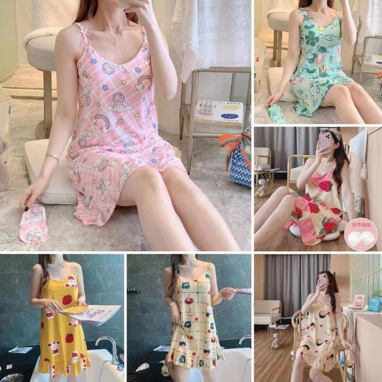 Grosir Daster Tali Satu Import +Cup Bra/Daster Singlet Wanita Import