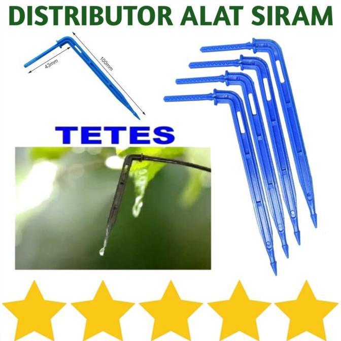 100PCS DRIP STICK FERTIGASI TETES STICK DRIPPER BEND ARROW IRIGASI SPRINKLER