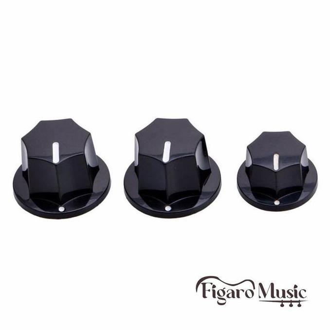 Murah Knop Fender Jazz Bass - 1 Set Hitam Non COD