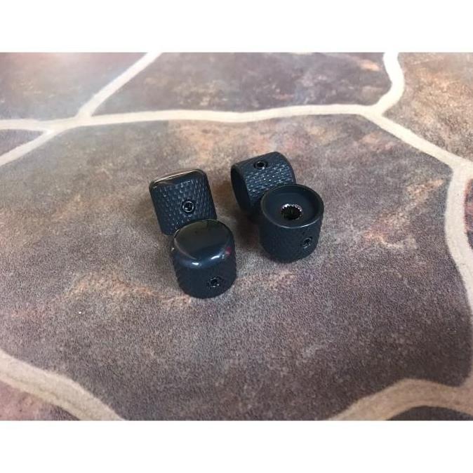 Murah Black Knob Dome Potensio Volume Tone Gitar Bass Locking Screw Kunci L Non COD