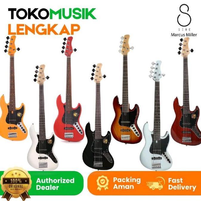 Murah Elektrik Gitar Bass Sire Marcus Miller V3 5St 2nd Generation Bass Active 5 String Original Non