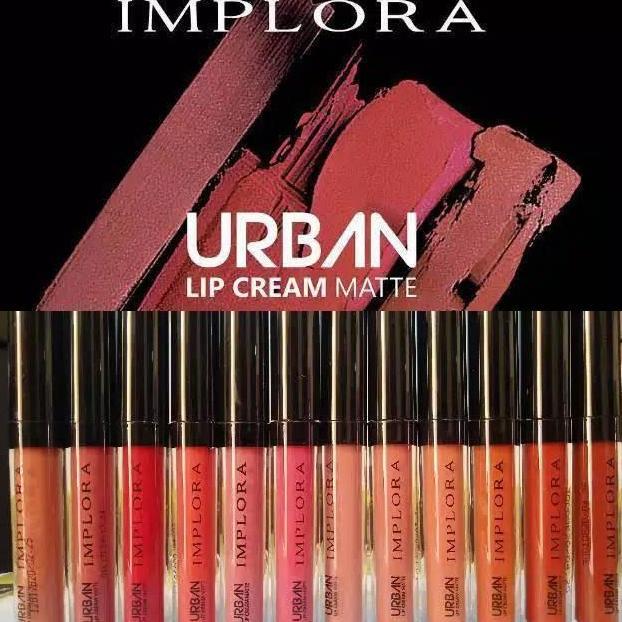 Bytlip- Implora Lipcream Urban Matte Bpom Original Lip Cream Bibir Waterproof Kosmetik Wajah Lipstik