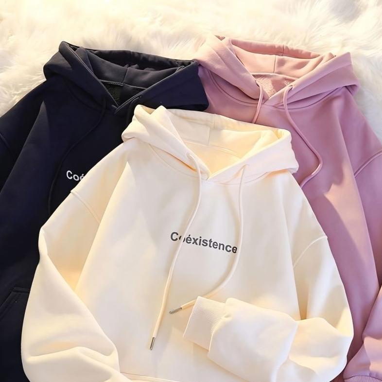 ORIGINAL JAKET HOODIE BIG SIZE ( S - 6XL ) JAKET UNISEX SIMPLE SIMPEL WORD COEXISTENCE OVERSIZED S M