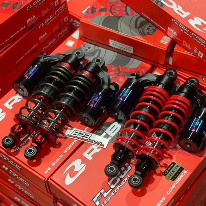 OK SHOCK RCB FLOW PRO BEBEK 335MM SHOCK RCB RXKING DOUBLE KLIK REBOUND KOMPRESI ORIGINAL RACING BOY 