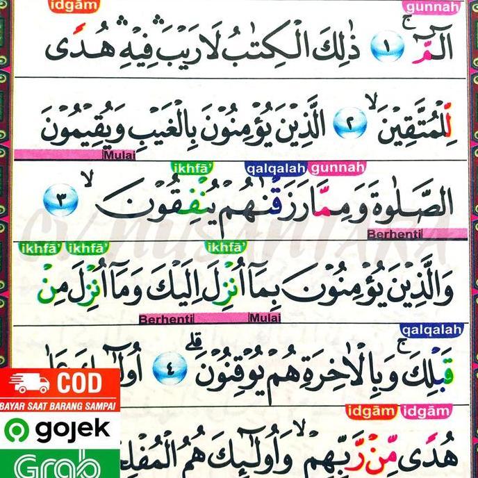 (BEST SELLER) AlQuran BESAR A4 Arab Indonesia Tajwid Warna Al Quran Terjemah