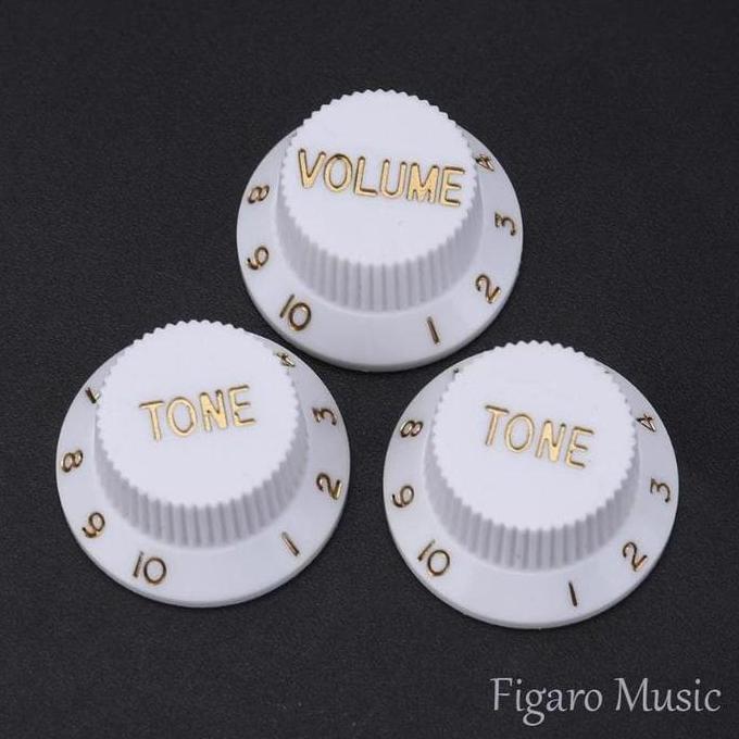 Murah Knop Gitar Ibanez Fender - Knob Volume Tone Potensio Control - Putih Non COD