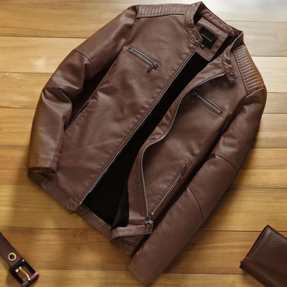 ORIGINAL JAKET KULIT PRIA TAHAN AIR DAN ANGIN / JAKET KULIT MOTOR PRIA WANITA MODEL OSCAR STEAL FERR