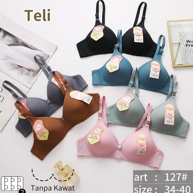 Wkwx- Bh Tiana /Bh Tely Polos Tampa Kawat Cup Kecil 127