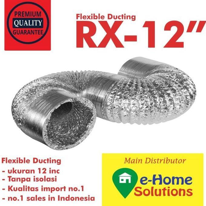 Alumunium Flexible Ducting 12 Inch ( 5 Meter )