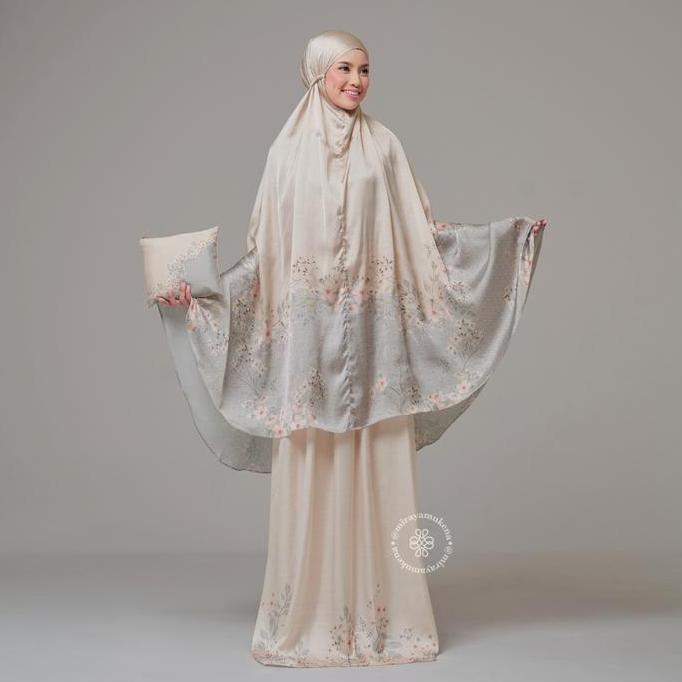 Mukena Travel Printing Miraya Wisteria Vanilla