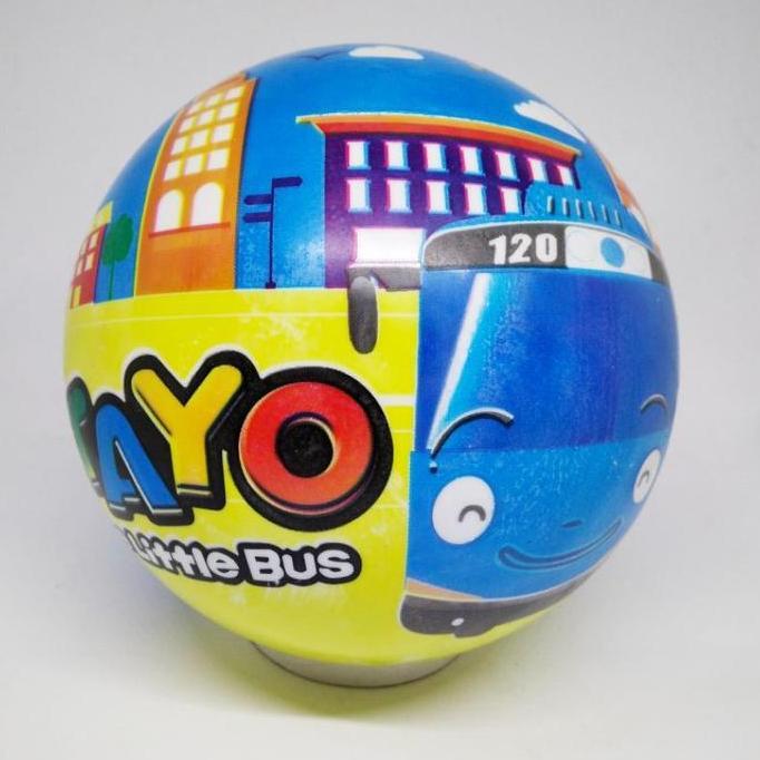 Thebest- Mainan Bola Karet / Bola Karet Karakter Tayo DGS