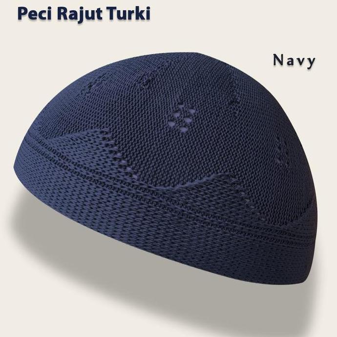 Peci Rajut Turki / Peci Rajut Bahan Katun Tebal / Peci Rajut yaman