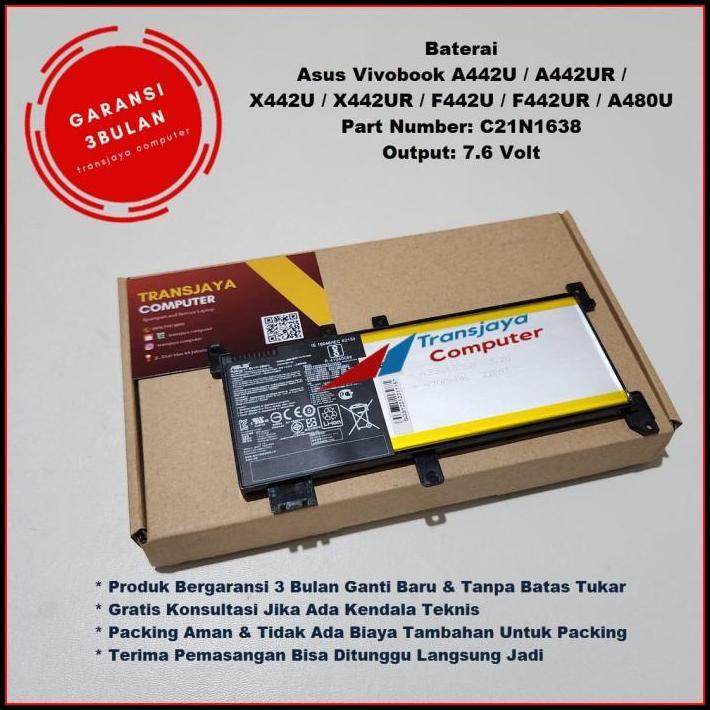Baterai Battery Asus A442 A442U A442UR X442 X442U X442UR F442U F442UR best seller